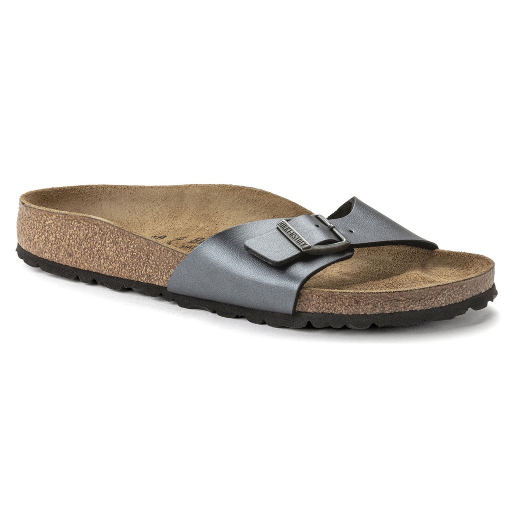 BIRKENSTOCK Madrid Women's Regular Width Sandals In Metallic Black