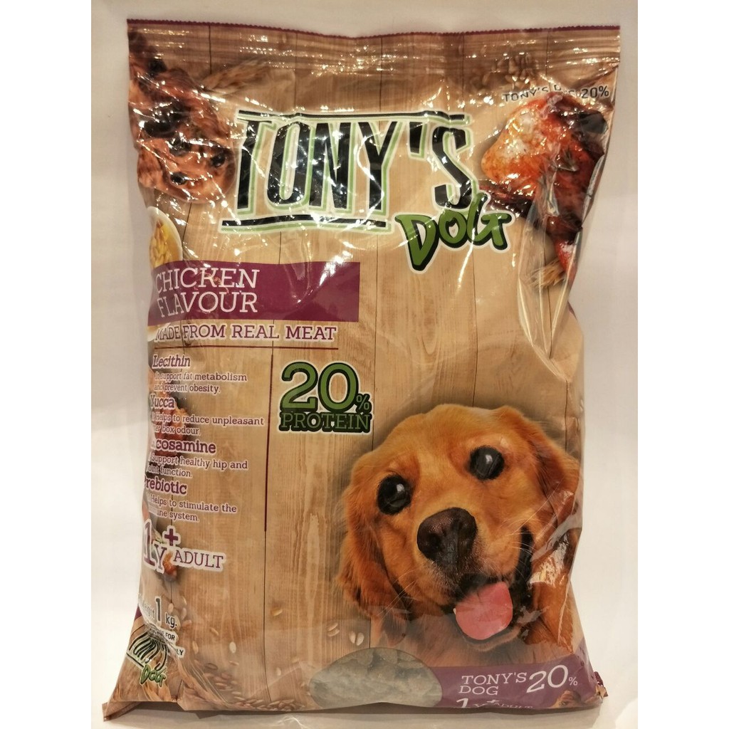 Tony"s Dog Food Chicken Flavour 1kg (repack) Shopee Malaysia