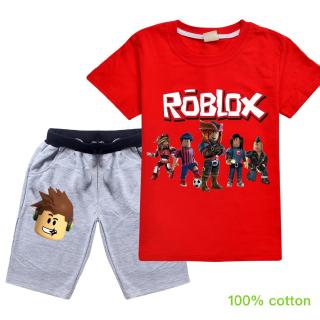 5colors Ready Stock Roblox T Shirt Kids Boys Girls Game T Shirt Children Summer Catoon Clothing Tees Shopee Malaysia - one strap girl shirt roblox
