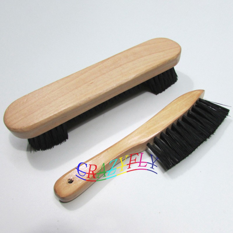 Felt Brush Cleaner Billiard Snooker Pool Table Tool 1 Pair Wooden Rail
