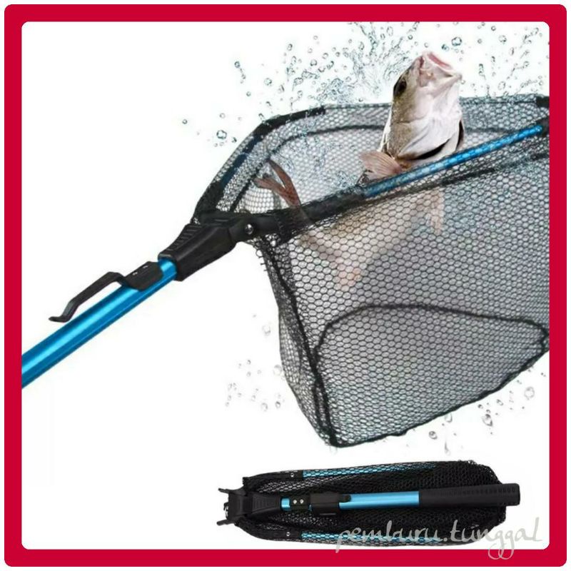 Tanguk ikan, Tanguk Ikan boleh dilipat, teguk telescopic mudah dibawa kemana-mana, kayak, landbase, boating, fishing net