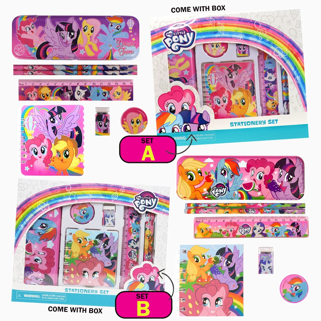 My Little Pony Stationery Set For Kids Gift Students School Viral Alat ...