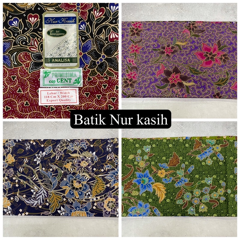 PKL Kain Batik / Nur Kasih / 2Meter Siap Jahit / ANALISA & Sri Terengganu