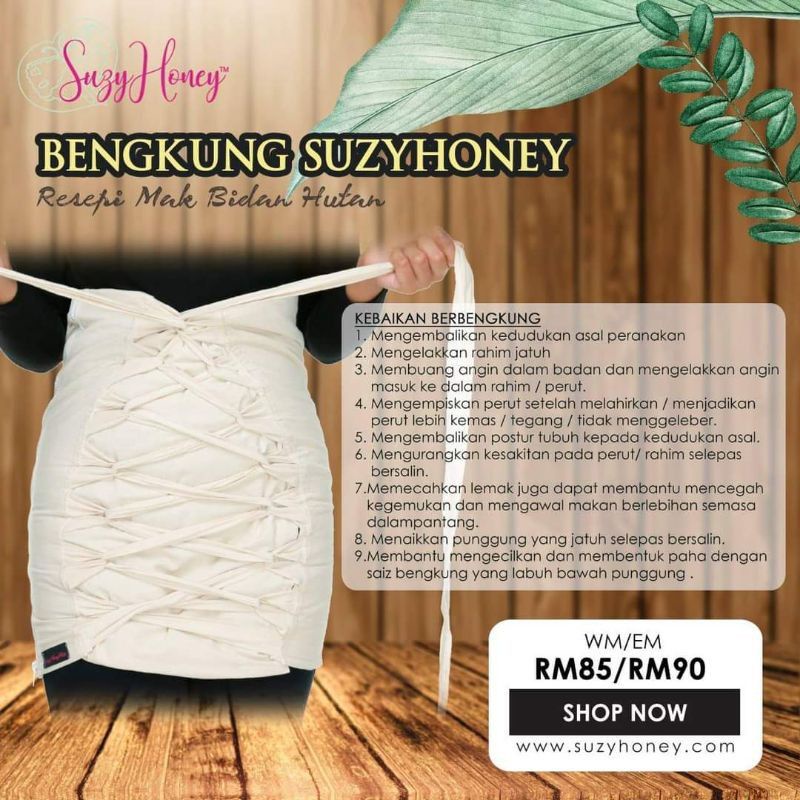 Bengkung berpantang, dua dalam satu bertali dan berzip / Bengkung Moden