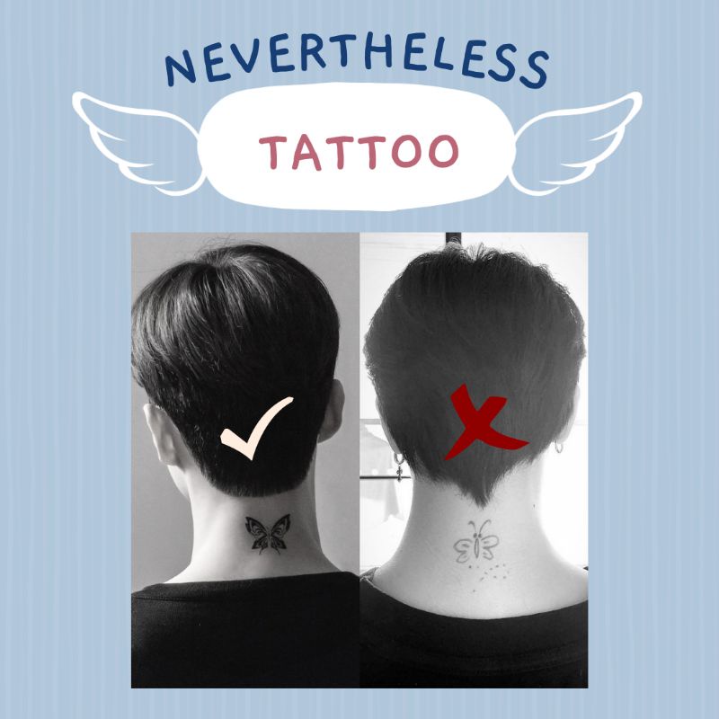 Temporary NEVERTHELESS Tattoo | Tattoo SONG KANG & YOO NA BI ...