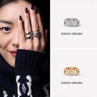 Chanel Coco Crush Ring Quilted Motif Ring In 18k Yellow Gold Shopee Malaysia