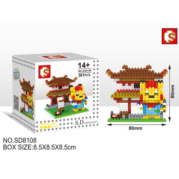 Pikachu In House Pokemon Nanoblock Shopee Malaysia