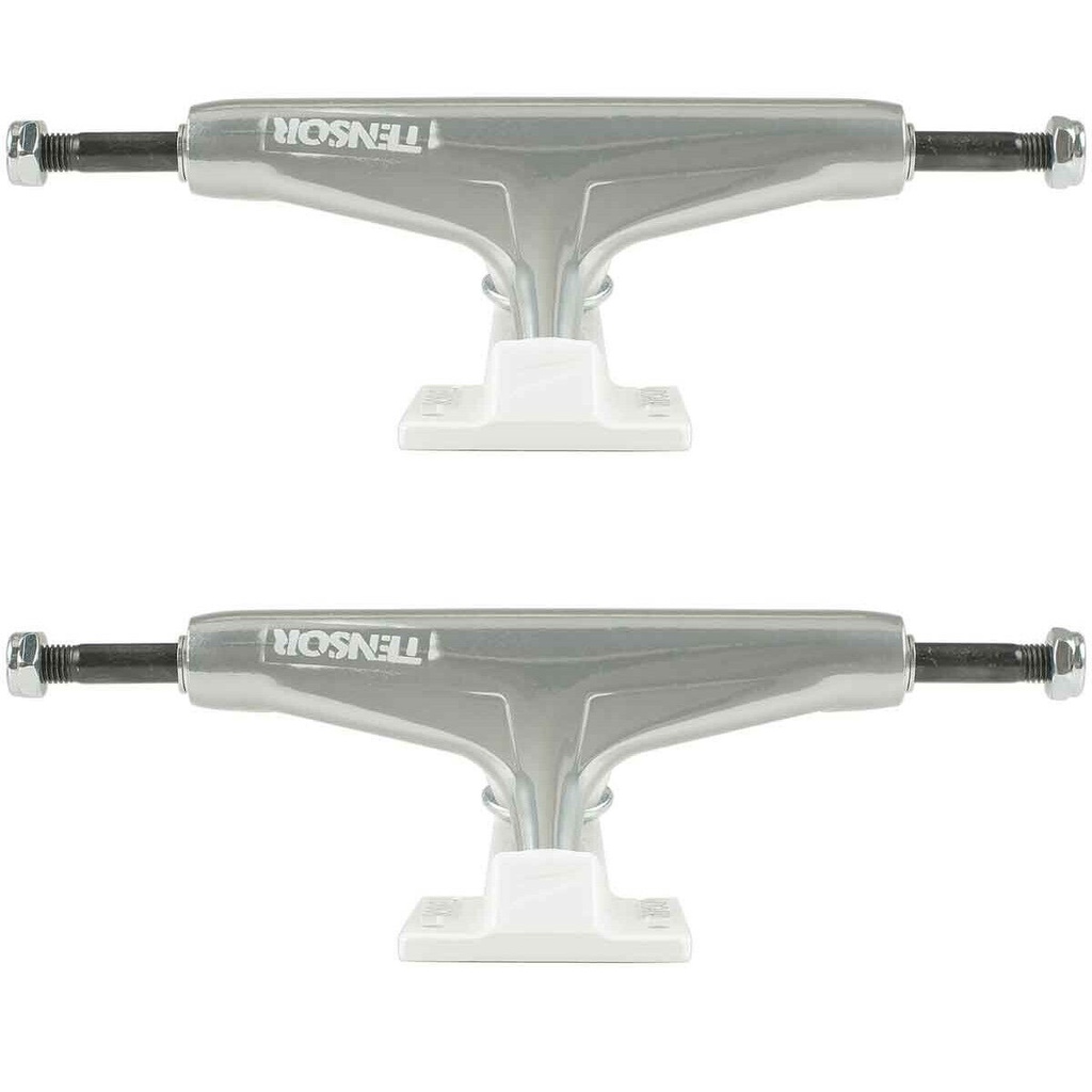 [CLEARANCE] Tensor Aluminium Stencil Mirror/White 5.5 Skateboarding Trucks (7200422)