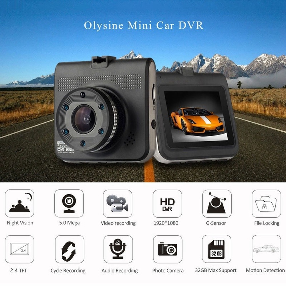 HD 3"in LCD Night Vision 5MP CCTV Car DVR Accident Camera Cam Video