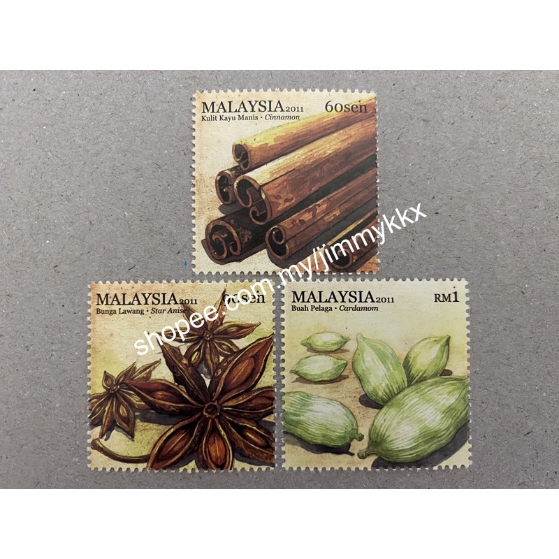 {JK} Malaysia 2011 - Spices 3V MNH