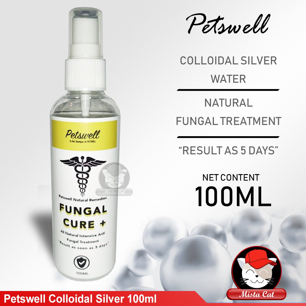 Petswell Colloidal Silver Water 100ml Natural Fungal Treatment