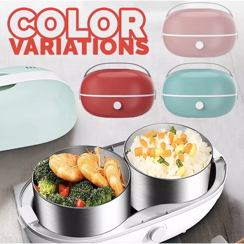 Portable Smart Lunch Box Electric Cooker & Steamer | Shopee Malaysia