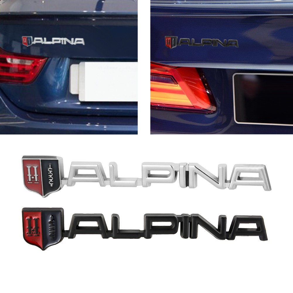 Alpina-Emblème badge Logo 3d Autocollant Sticker logo de métal