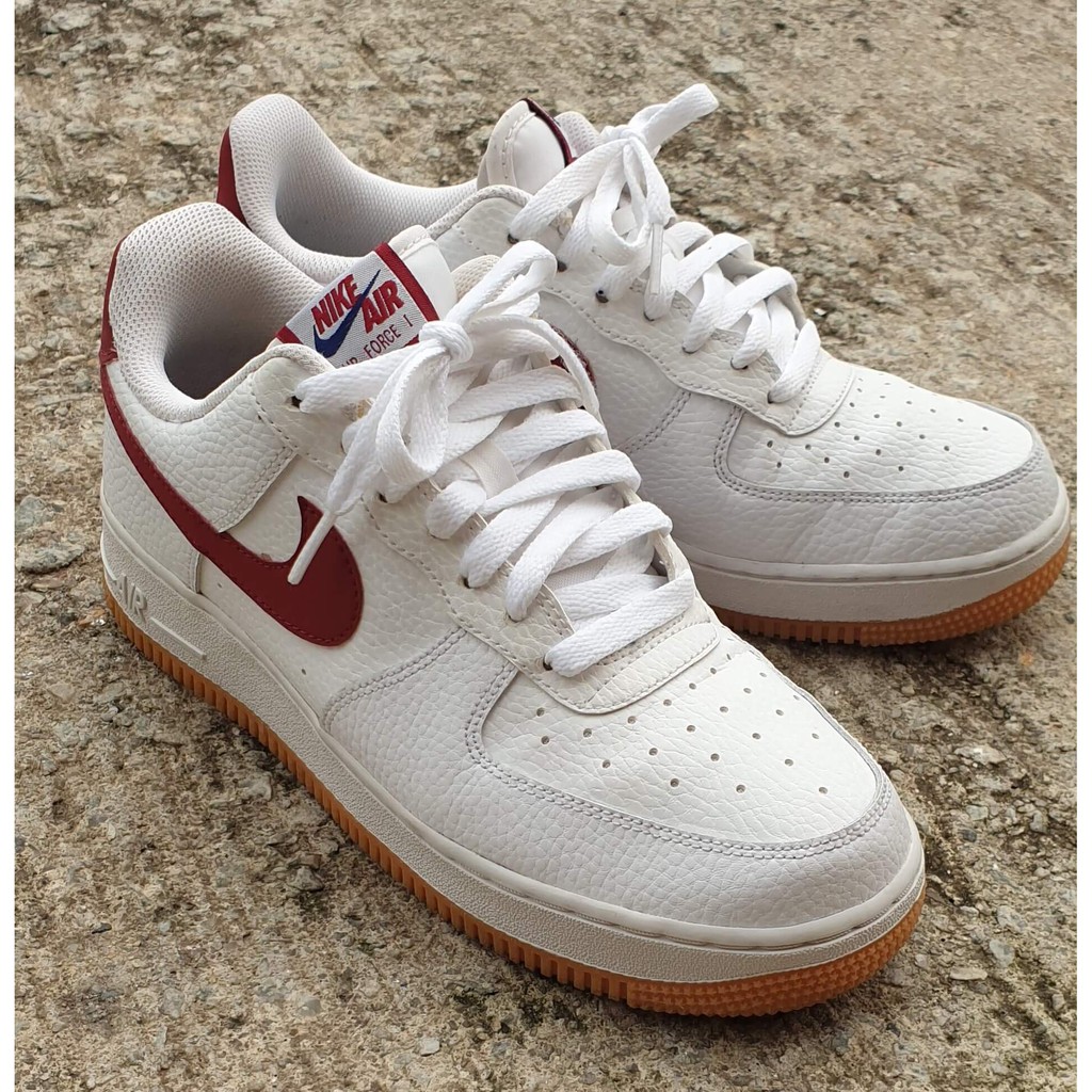 red air force 1 gum bottom