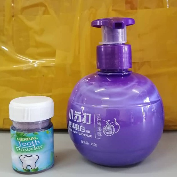 Hilangkan Karang Pemutih Gigi Teeth Whitening Herbal Tooth Powder Shopee Malaysia