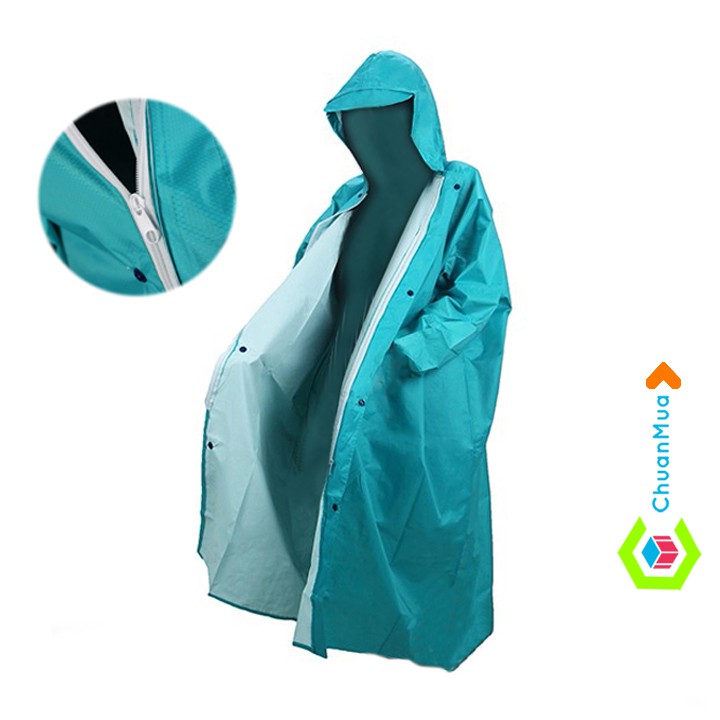 Honeycomb Umbrella Zipper Raincoat - Vietnamese Factory