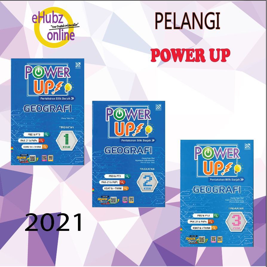 Ehubz Power Up Geografi Kssm Tingkatan 1 2 3 2021 Plg Shopee Malaysia