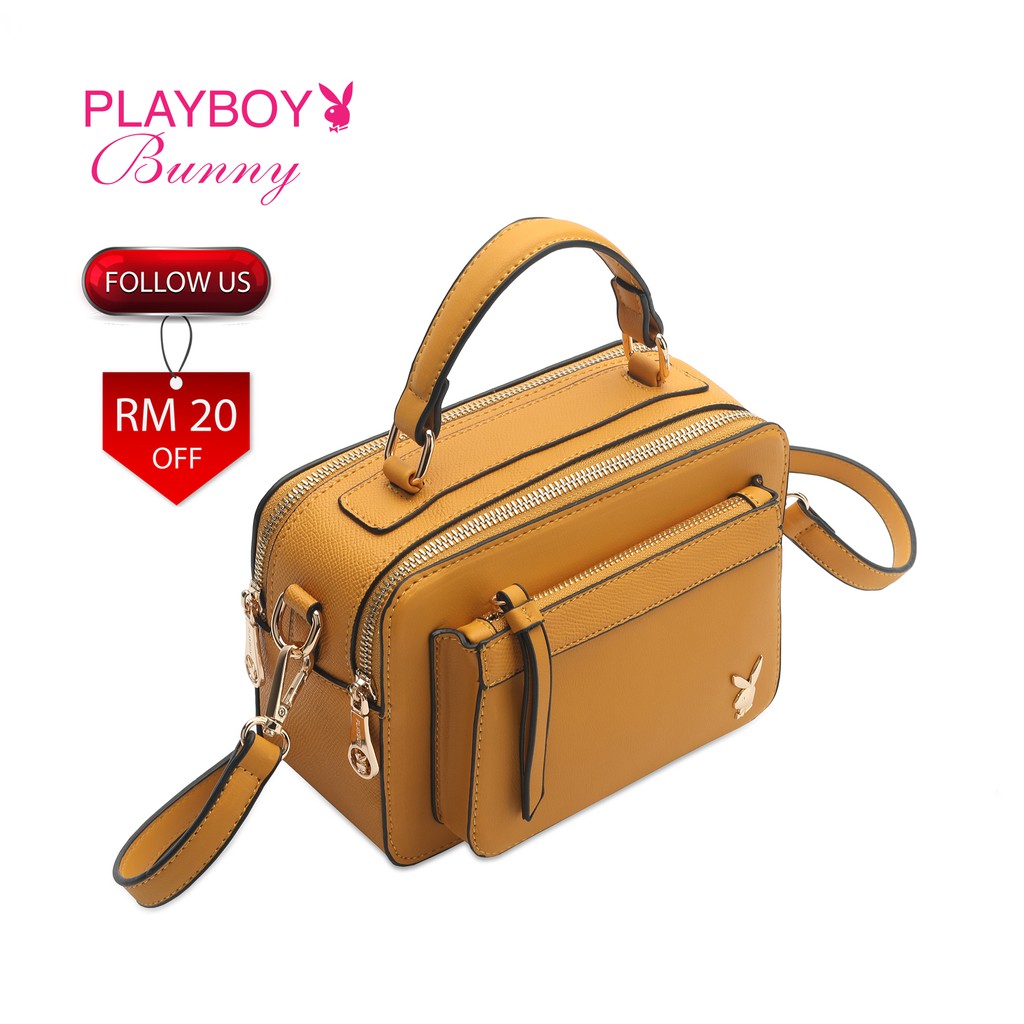 Playboy Bunny Ladies Sling Bag BMH 7370-3 Yellow | Shopee Malaysia
