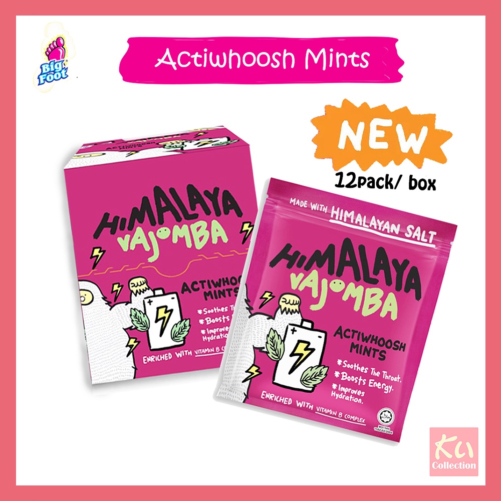 Himalaya Vajomba Sea Salt Actiwhoosh Mints Sweet Candy 12 Pack/1 Box ( 180g