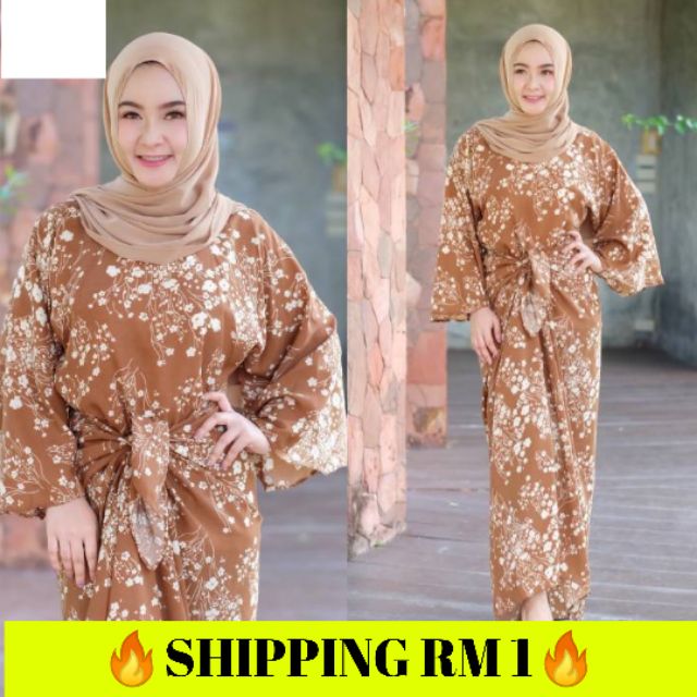 HOT SALE  BAJU  KAFTAN PARIO ikat  tengah  long dresss women 