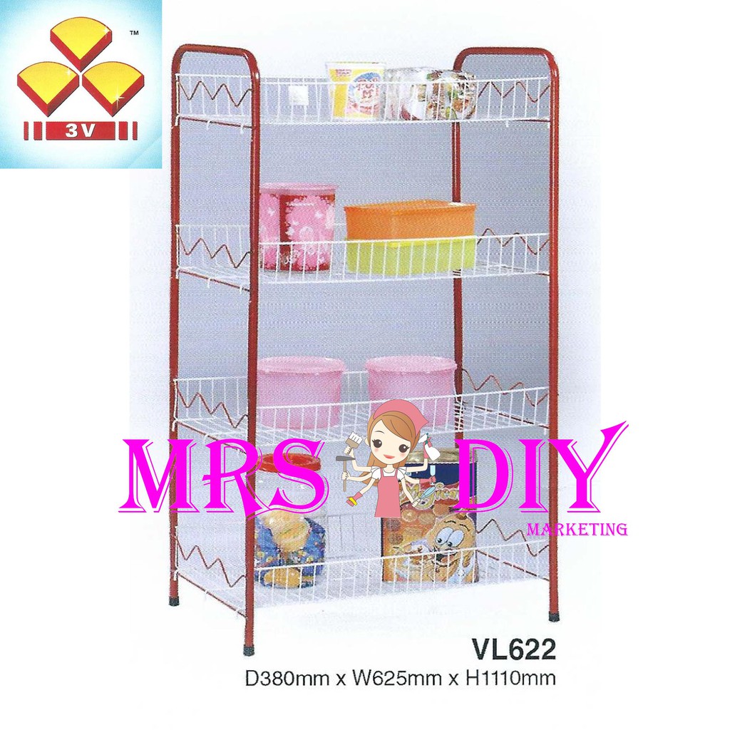 MRS DIY 3V PLATE RACK RAK  PINGGAN MANGKUK DISH RACK 