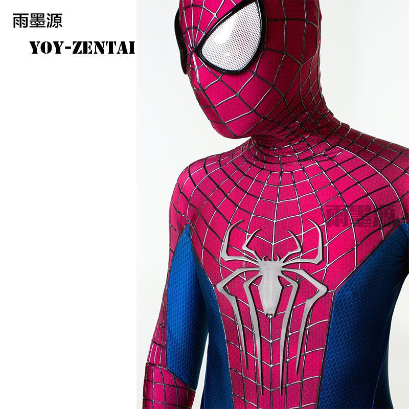 Custom Made High Quality) YOY Zentai Amazing Spiderman 2 Bodysuit Costume  Set (Lense,Logo,Soles,Line,Faceshell) | Shopee Malaysia