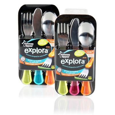 Tommee Tippee Explora 1st Grown Up Cutlery Set 12m for Boys 446608 