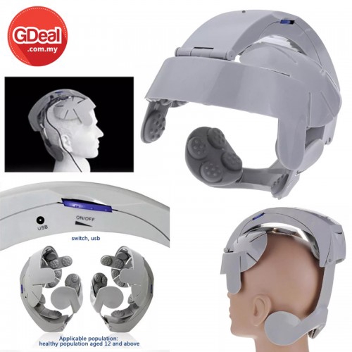 Head Massage Helmet Scalp Massage Machine Brain Relaxation Therapy (LY
