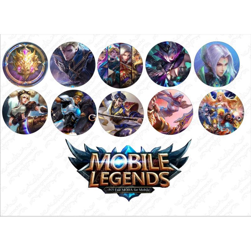 mobile legend cupcake topper + logo | Shopee Malaysia