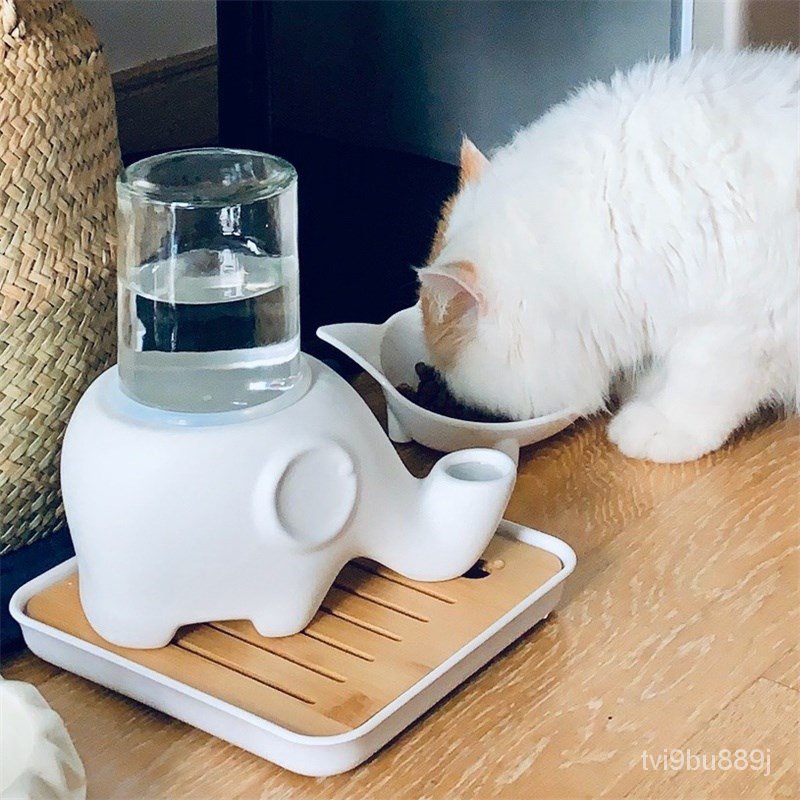 💥Special Offer💥Non-Wet Chin Ceramic Elephant Water Fountain Drinking Bowl  Persian Garffy Pet Cat Dog Long Hair Anti-Tumb | Shopee Malaysia