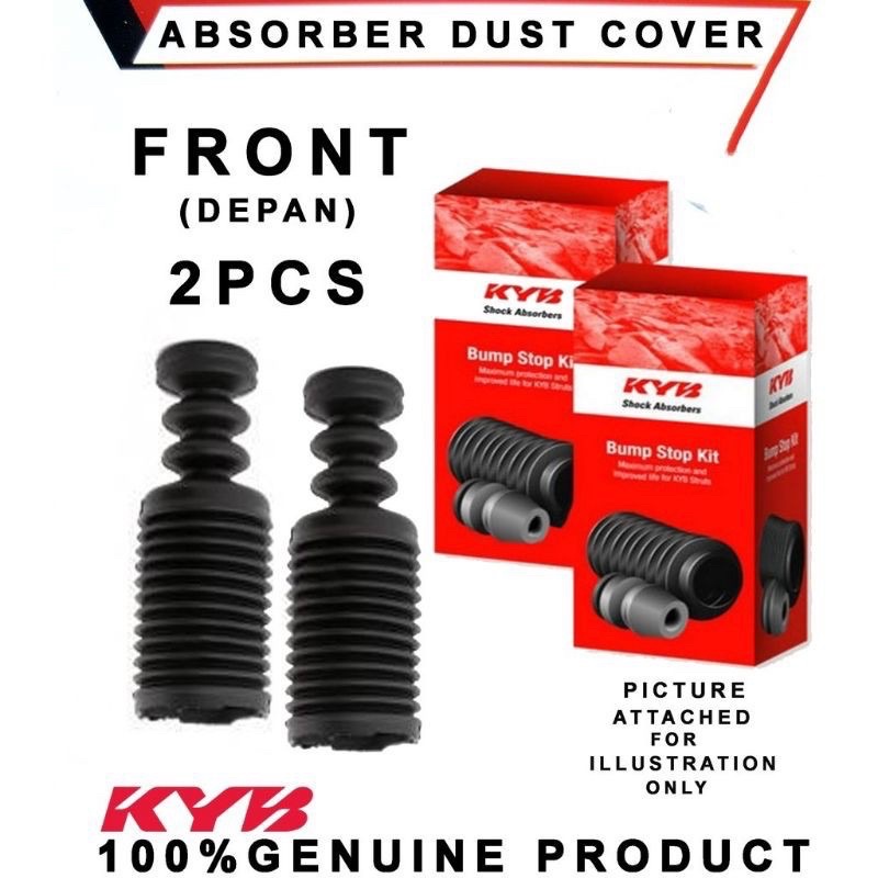 Perodua Alza Axia Myvi Viva Original Kyb Front Absorber Bump Stop Dust Cover Boots Set Pcs