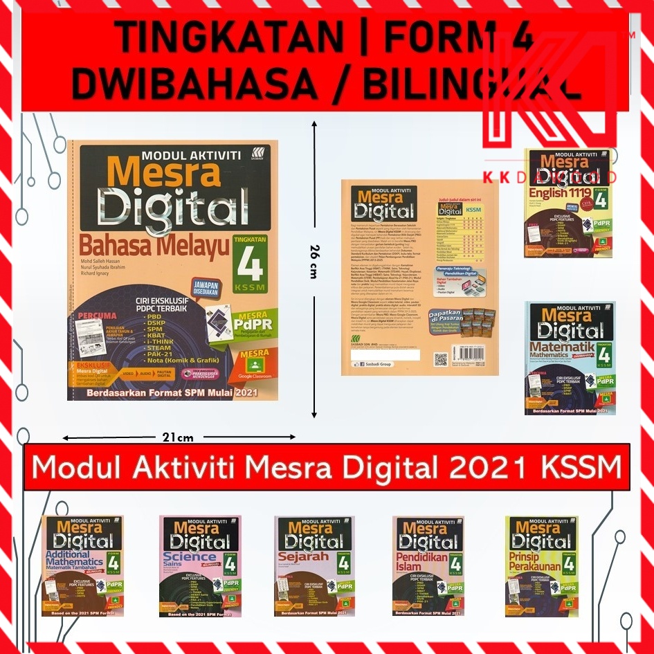 Sasbadi 21 Modul Aktiviti Mesra Digital Tingkatan 4 Shopee Malaysia