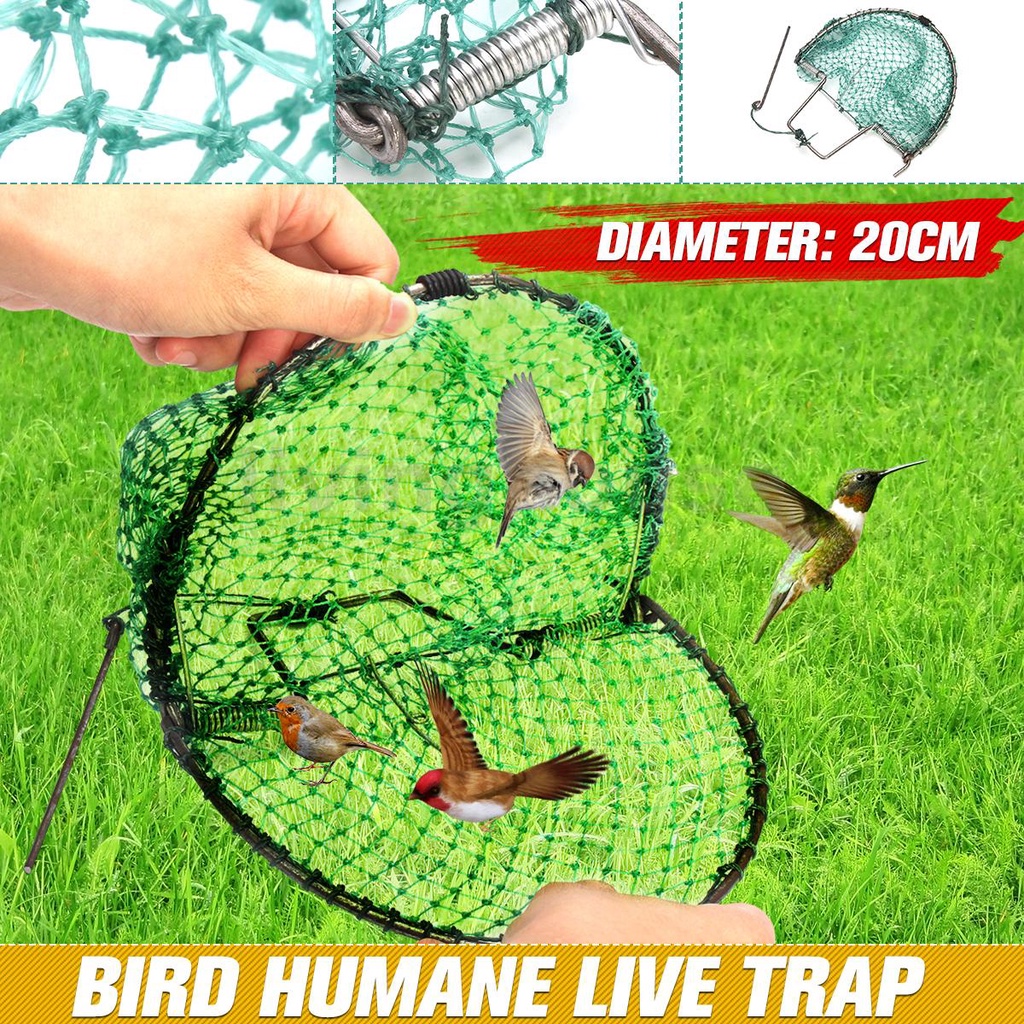 20CM Bird Trap Heavy Duty Sparrow Pigeon Starling Bird Net Mesh Humane