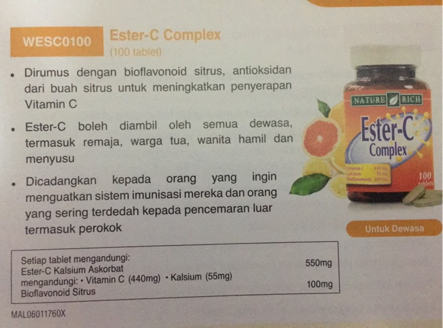 Vitamin C Ester C Complex 100 Tablets Bioflavonoids