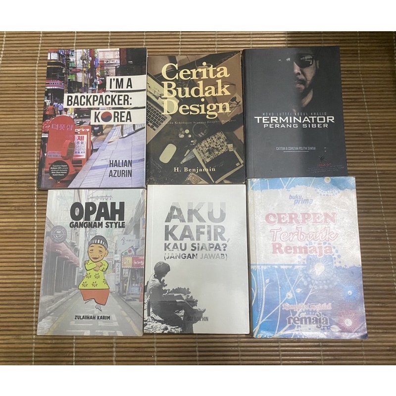 Buku Preloved Terminator Backpacker Korea Budak Design Opah Gangnam Aku Kafir Kau Siapa Cerpen Terbaik Remaja Muharikah Shopee Malaysia