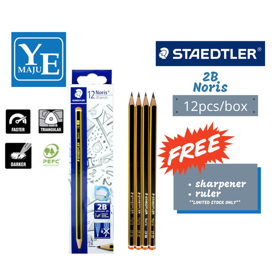 Staedtler Noris 2B Pencil - Exam Grade, Tested With Exam Sheet Scanner ...