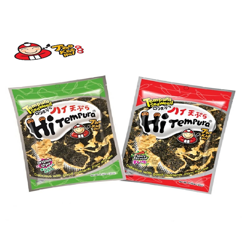 Taokaenoi (halal) Tempura seaweed 25g Original / Spicy Shopee Malaysia