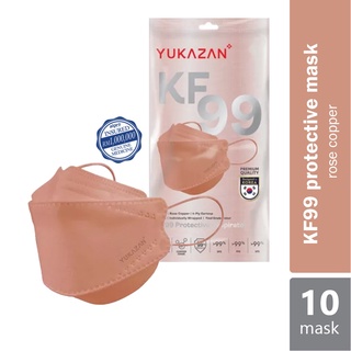 Yuka Zan KF99 Protective Respirator Face Mask - Rose Copper (10's)