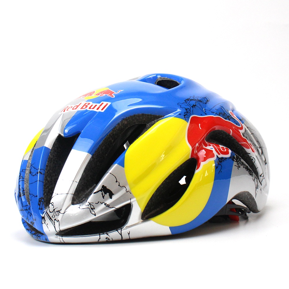 [Delivery within 24 hours] Red bull aero Triathlon Cycling Helmet Time Trial Road Bike Helmets Casco Ciclismo Mtb Race Protector Bicycle Helmets Bicycle Equipment