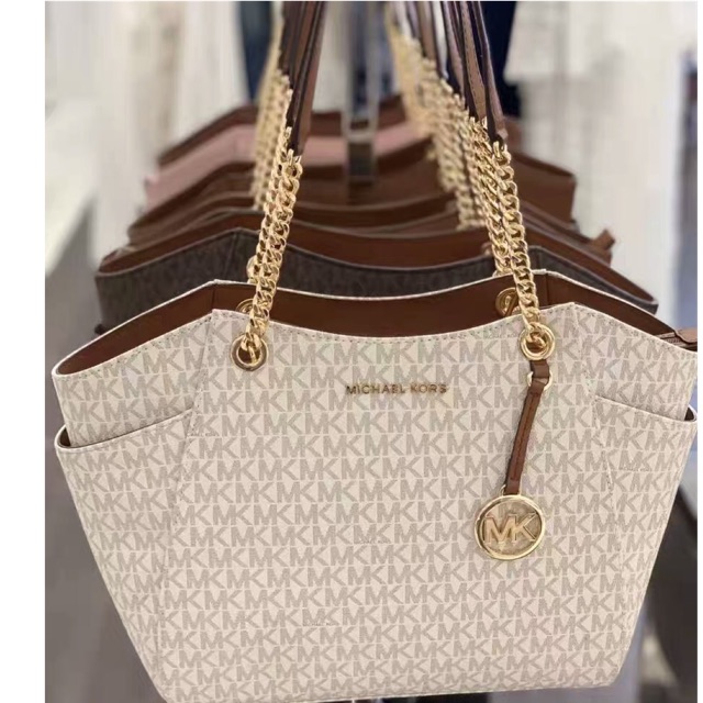 mk large chain shoulder tote