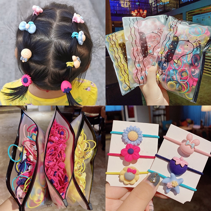 [Clearance] 17KM Fashion Korean Baby Kids Colorful Hair Band Rubber Hair Tie Girls Ponytail Hair Accessories #3