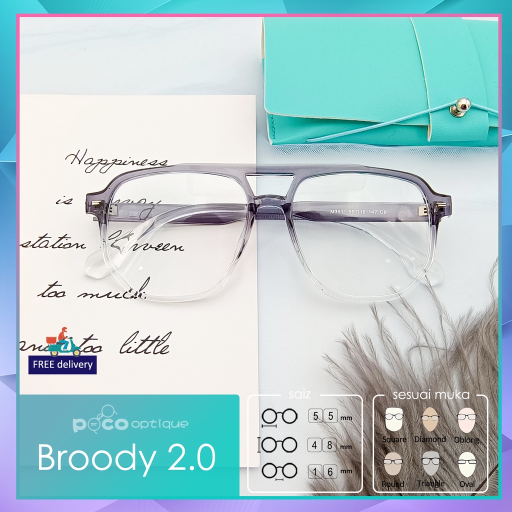 POCO Broody 2.0 Spectacle Eyewear Bingkai Plastic | Shopee Malaysia