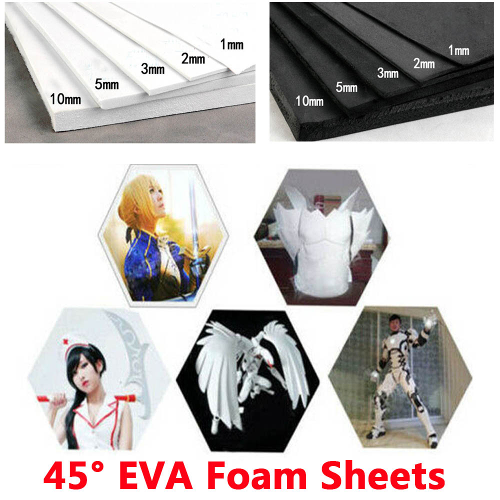 [Ready Stock]45° EVA Foam Sheets Thickness 1/2/3/5/10MM 35cmx50cm Kids Handmade DIY Craft Cosplay&Aviation Model