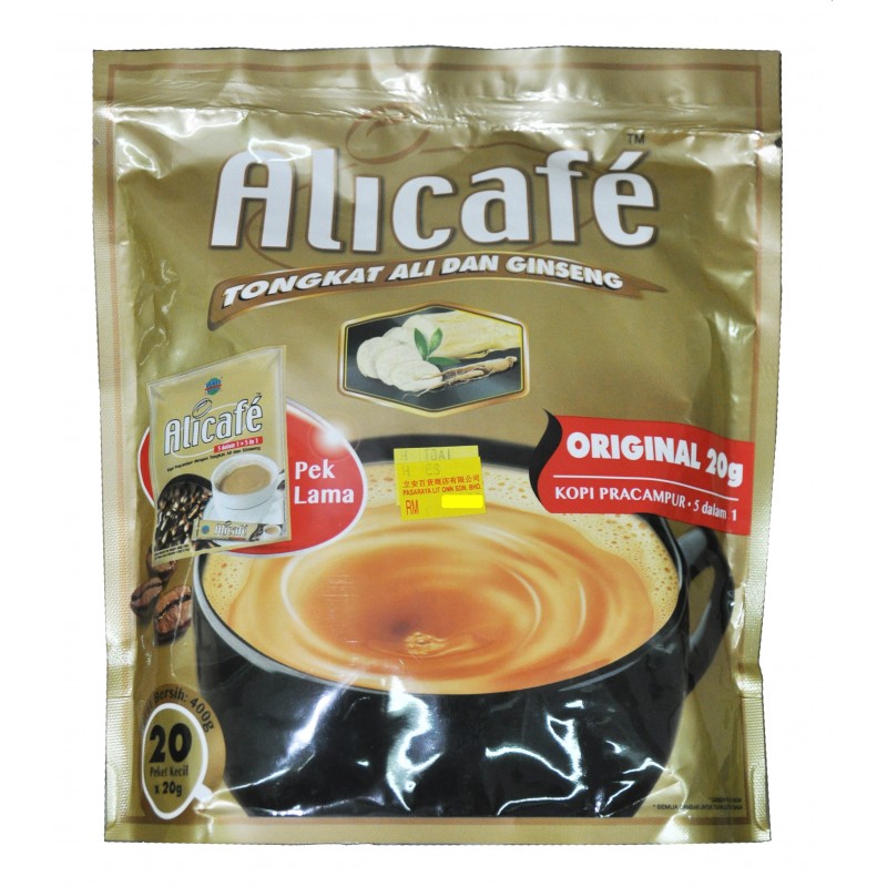 Alicafe Tongkat Ali dan Ginseng 5 in 1 (20 Stick x 20g) | Shopee Malaysia