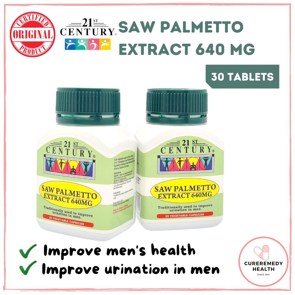 <<FAST SHIPPING>> 21ST CENTURY SAW PALMETTO EXTRACT 640MG [100% AUTHENTIC] [EXP: 29/07/2023]