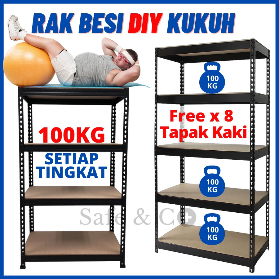  Rak  besi  Serbaguna Rak  Besi  Boltless Rack DIY  Rack 