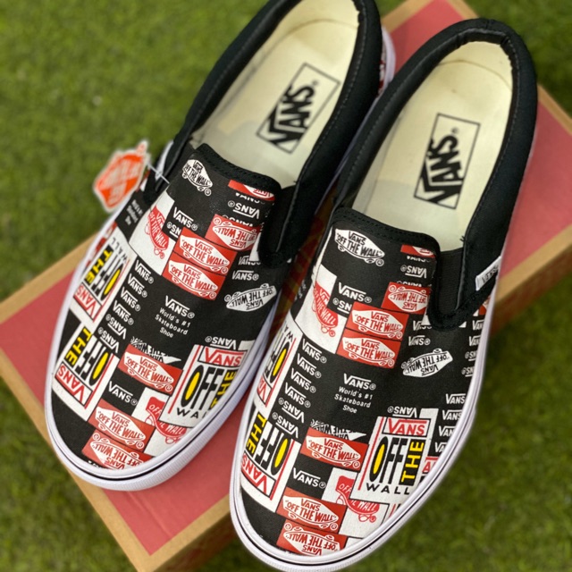 vans label mix slip on