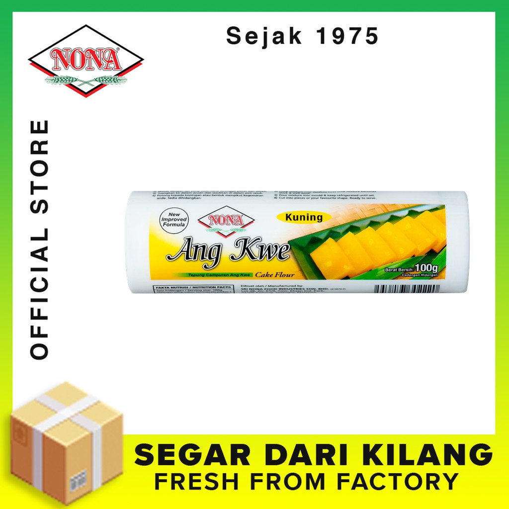 Nona Tepung Ang Kwe Kuning 100g Halal Segar Dari Kilang