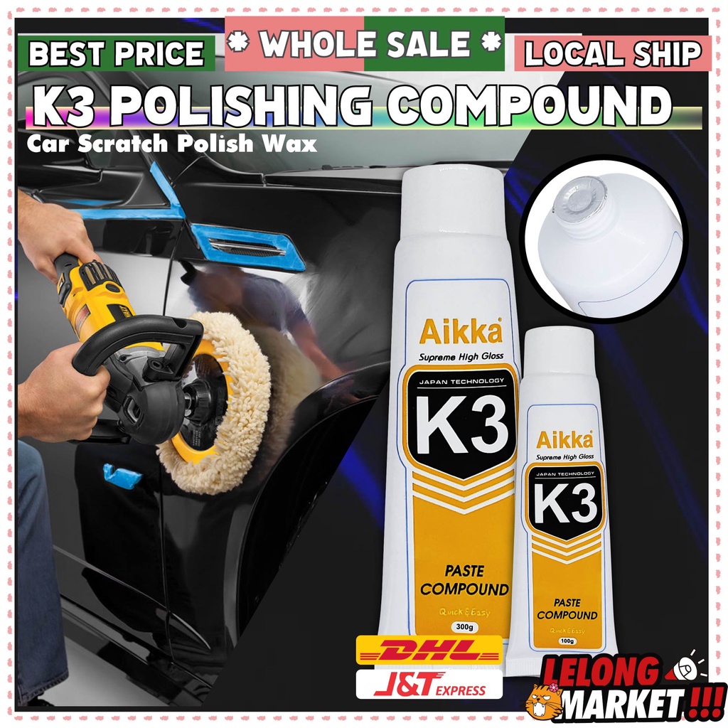 K3 Paste Rubbing Compound | Polishing Wax supreme 100G / 300G 打蜡 抛光沙 ...