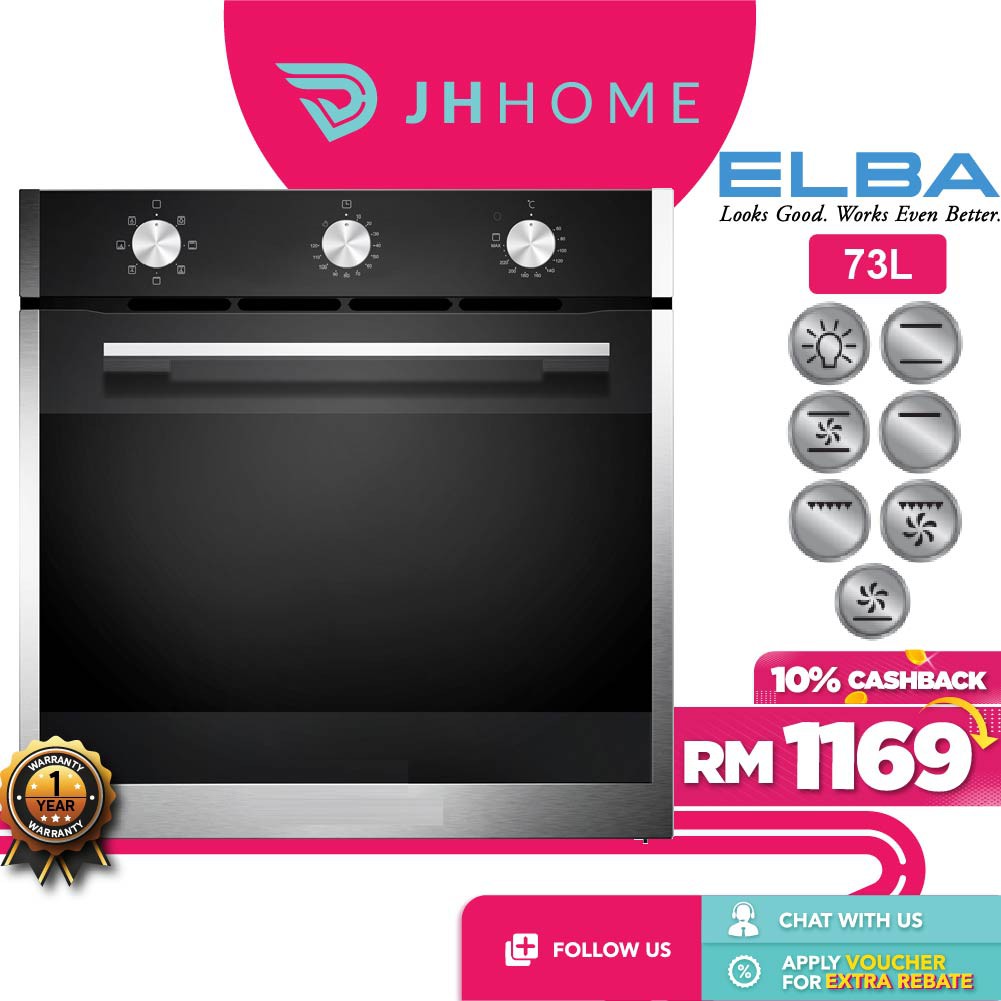 [FREE SHIPPING] Elba Built In Oven Divo (73 L) EboK7370(Ss)/EboJ7360